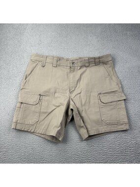 Duluth Mens DuluthFlex Fire Hose Relaxed Fit Cargo Shorts Coyote Brown 44x9 NWT